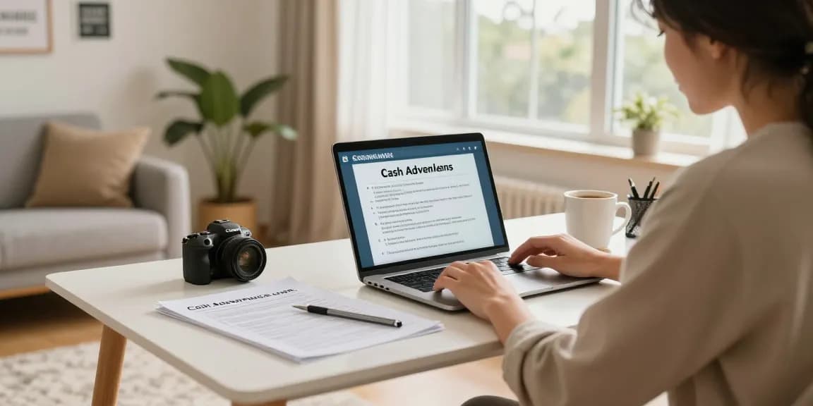 Learn more about $200 loan options in a cozy home office setting.