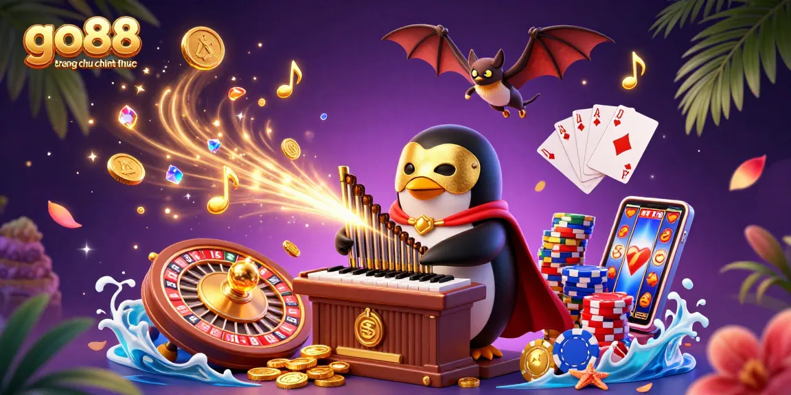 Engage with the go88 trang chu chinh thuc casino vibe featuring a vibrant scene of winning moments with golden coins.
