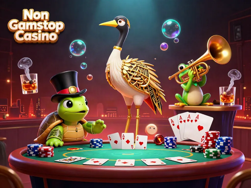Play at Non Gamstop Casino featuring vibrant 3D characters and dynamic poker gameplay.