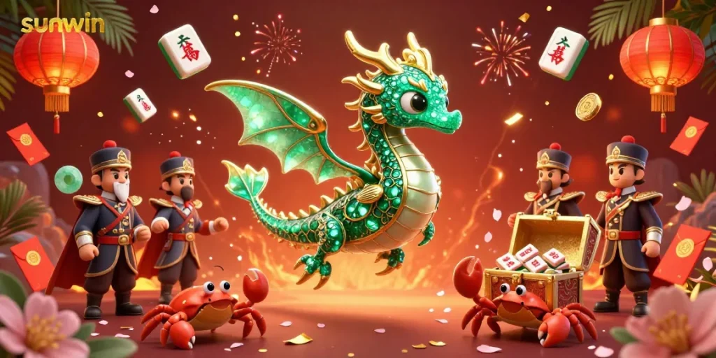 Experience the thrill of sunwin with dynamic gameplay elements and vibrant visuals in this exciting 3D illustration.
